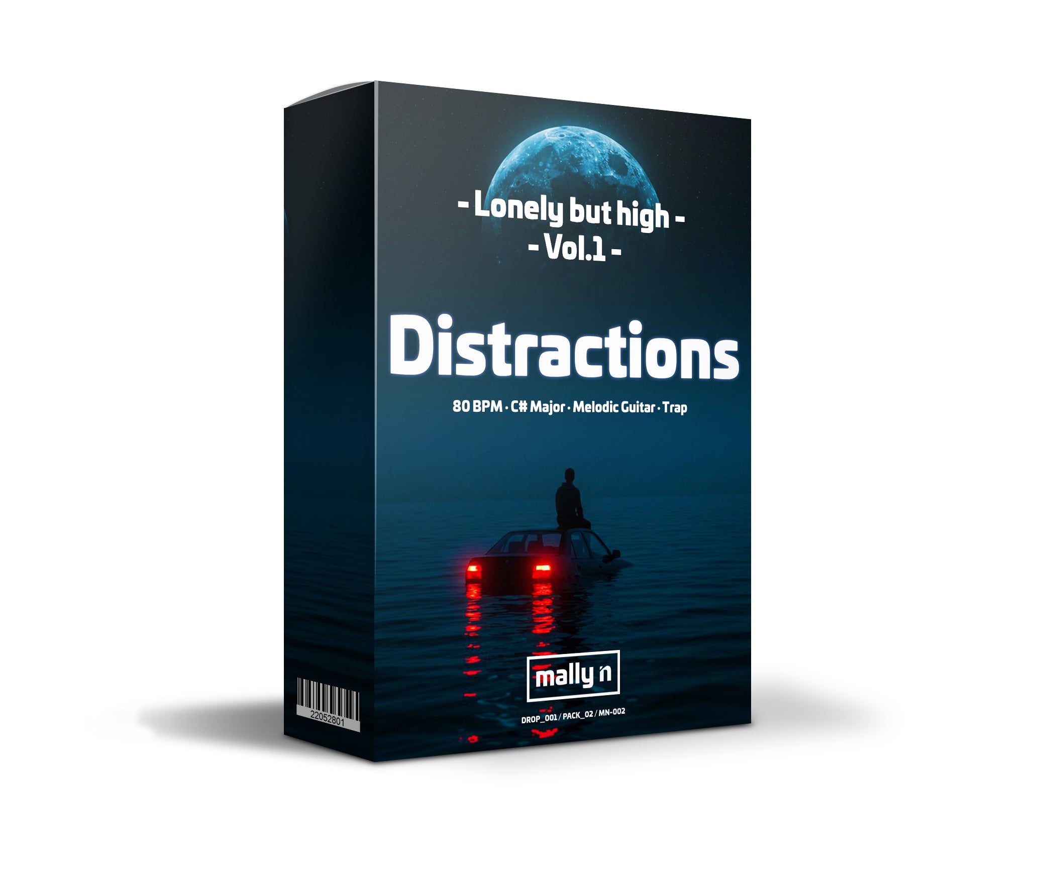 Distractions – Melodic Guitar Type Beat | 80bpm | C# Major